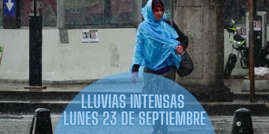 Este lunes se esperan no sólo lluvias sino también bajas temperaturas.