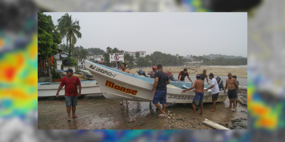 Así lucen las costas de Oaxaca previo al embate del huracán ‘John’