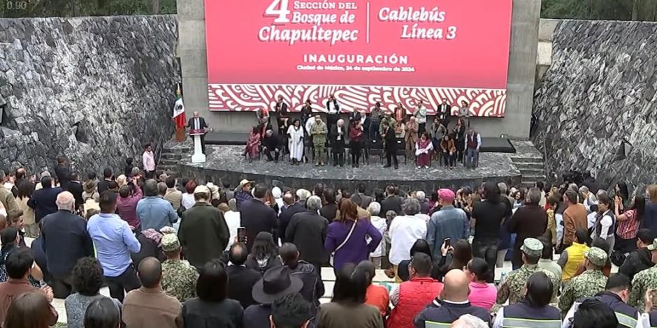 Inauguran la Cuarta Sección del Bosque de Chapultepec.