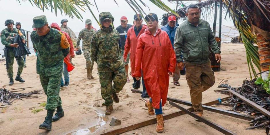 Toda la fuerza operativa del Gobierno de Guerrero se encuentra desplegada para atender la emergencia en la Costa Chica: Evelyn Salgado.