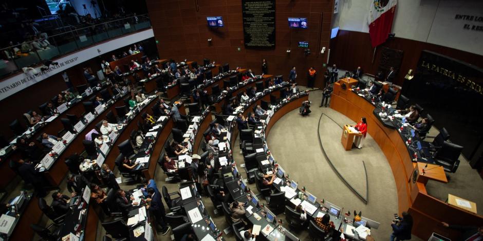 Sesión ordinaria del Senado de la República.