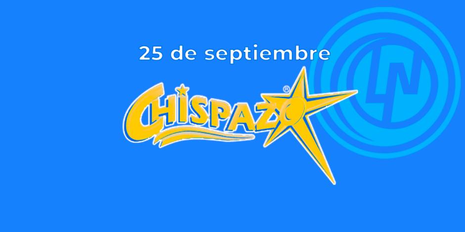 Resultados del Chispazo de hoy 25 de septiembre del 2024.