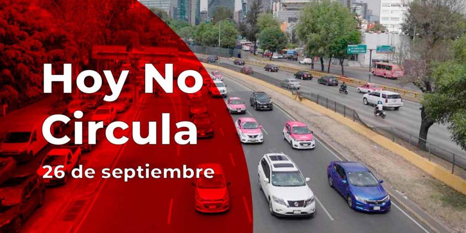 Hoy No Circula: ¿Qué autos descansan este jueves 26 de septiembre del 2024?