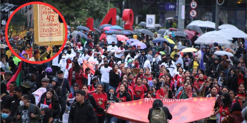 Este 26 de septiembre se realizó la marcha por el caso Ayotzinapa; se cumplen 10 años de la desaparición forzada de los 43 normalistas.