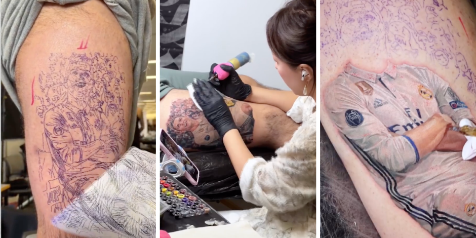 La tatuadora china Victoria Lee presume increíble tatuaje de Cristiano Ronaldo