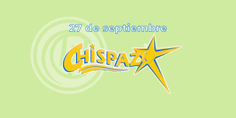 Resultados del Chispazo de hoy 27 de septiembre del 2024.