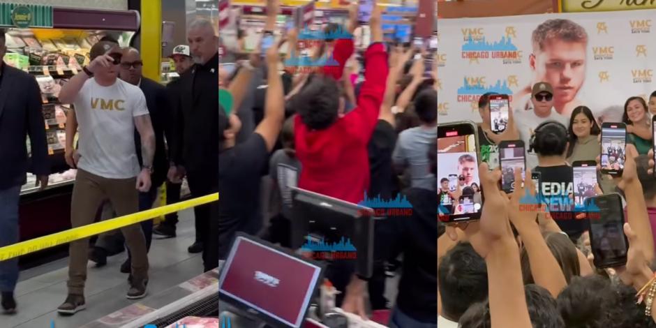 'Canelo' Álvarez sorprendió a los aficionados en un supermercado de Estados Unidos.