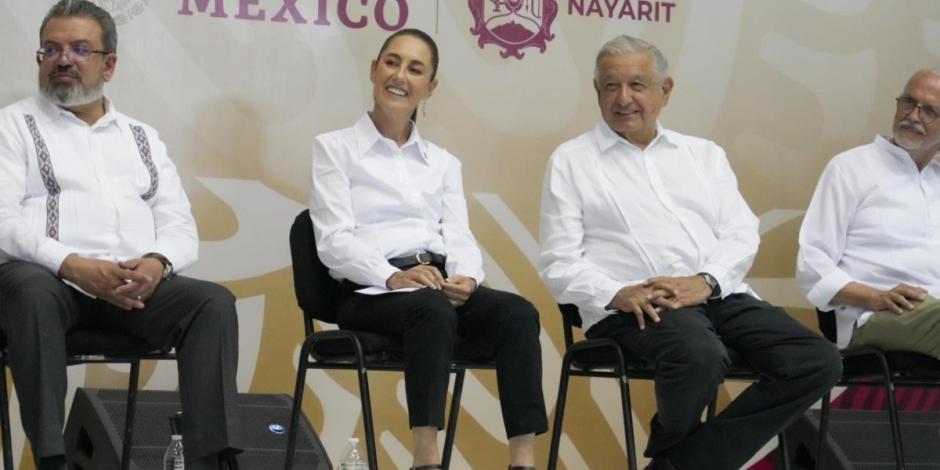 Claudia Sheinbaum junto al Presidente Andrés Manuel López Obrador.