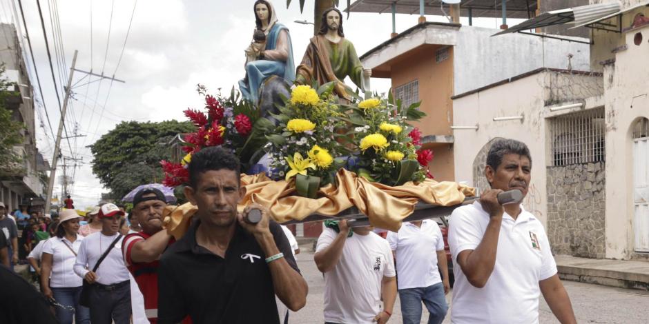 Caminata por la Semana del Migrante impulsada por la Iglesia, el domingo pasado.