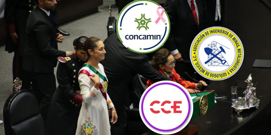 Concamin, AIMMGM y CCE respaldan a Claudia Sheinbaum para enfrentar retos durante su sexenio