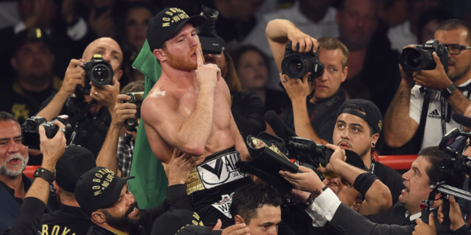 'Canelo' Alvarez al término de su pelea contra Gennady Golovkin II