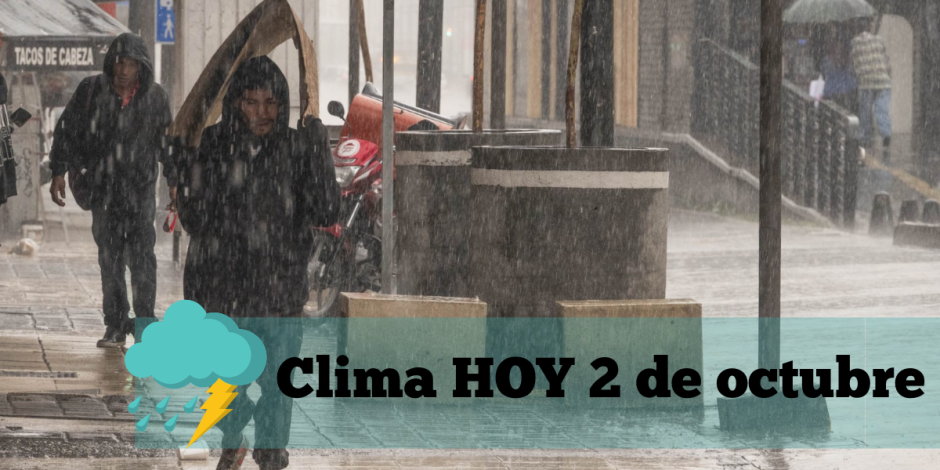 ¿Cómo estará el clima hoy 2 de octubre?