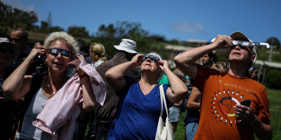 Así fue el eclipse solar HOY 2 de octubre