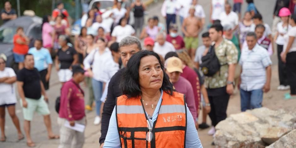 La alcaldesa Abelina López Rodríguez.