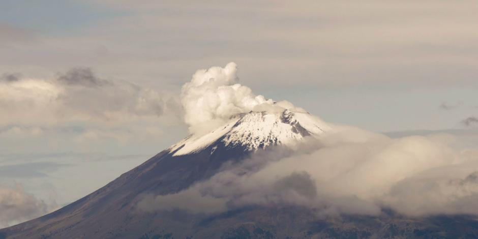 El volcán Popocatépetl