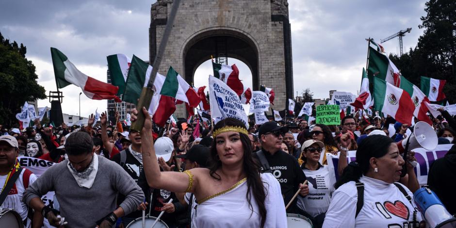 Manifestación en contra de la reforma al Poder Judicial, el pasado 1 de octubre.