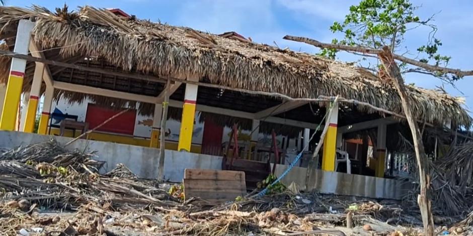 Afectaciones en la Costa Chica, Guerrero, por paso de John.