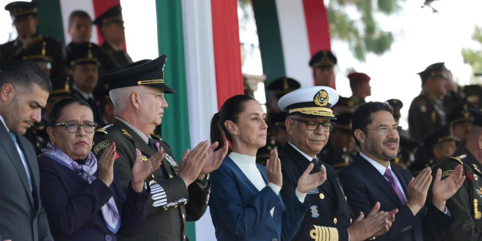 Rosa Icela Rodríguez estuvo este jueves en el Campo Marte.