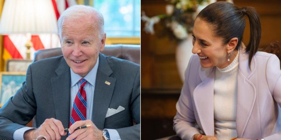 Joe Biden, presidente de EU, habló con la presidenta de México Claudia Sheinbaum.