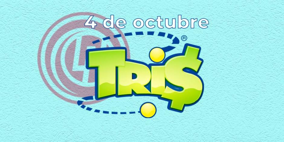 Resultados del Tris de hoy 4 de octubre del 2024.