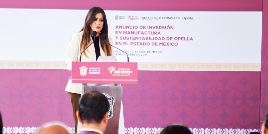 Laura González, secretaria de Desarrollo Económico del Estado de México, ayer.