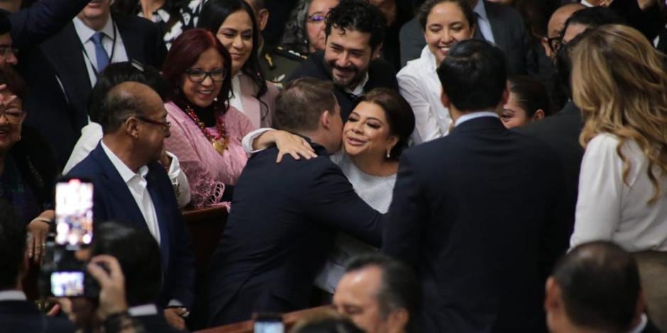 Clara Brugada en el Congreso de la CDMX.