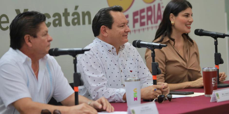 Joaquín Diaz Mena, gobernador de Yucatán, informó que el 50 aniversario de la feria de Xmatkuil, se realizará del 8 de noviembre al 1 de diciembre.