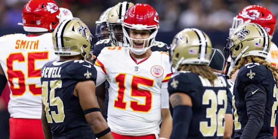 Los Kansas City Chiefs chocan en el Monday Night Football de la Semana 5 de la NFL ante los New Orleans Saints