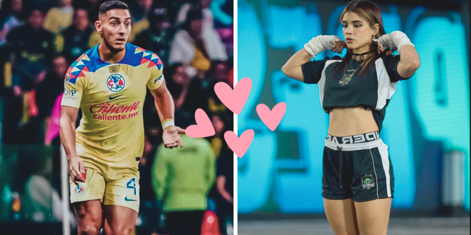 Sebastián Cáceres, jugador del América, es visto con la streamer mexicana Alana Flores