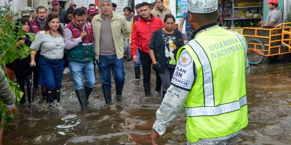 La jefa de Gobierno en Xochimilco, ayer.