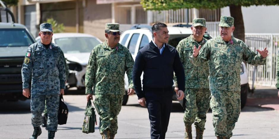 Gabinete de seguridad del Gobierno de México realiza mesa de trabajo en Culiacán, Sinaloa.