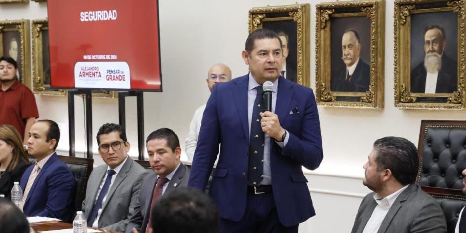 La obra humana más importante de Puebla es la seguridad, afirma Alejandro Armenta.