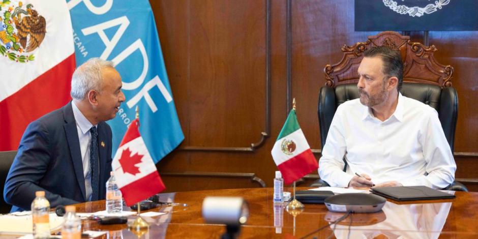 Mauricio Kuri se reúne con autoridades del Departamento del Trabajo del Gobierno de Canadá.