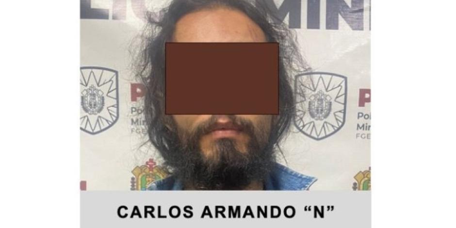 Carlos Armando “N”, presunto asesino.