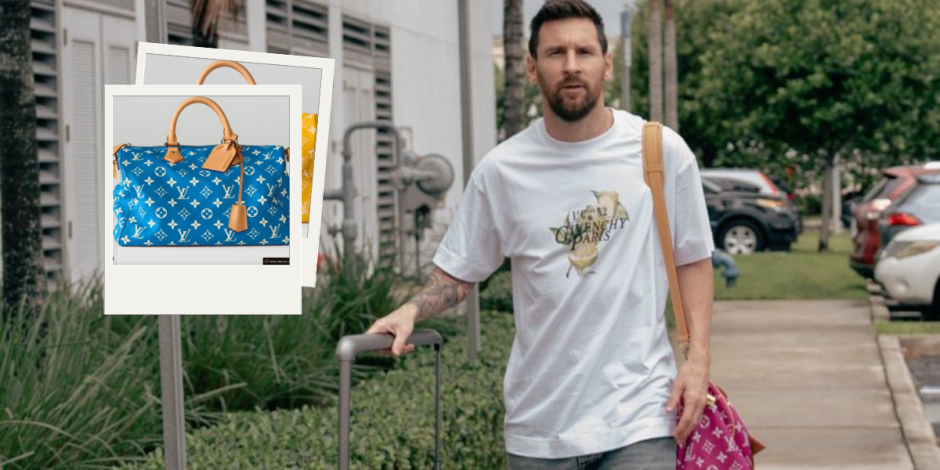 Lionel Messi usa exclusivo bolso Louis Vuitton en la concentración de la Selección Argentina