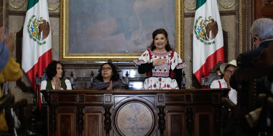 Clara Brugada, jefa de Gobierno de la Ciudad de México.