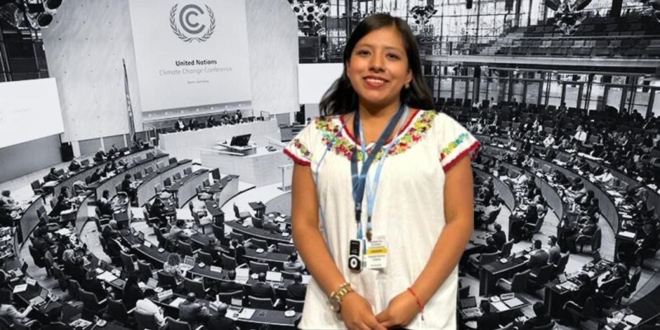 Betzabeth Martínez Gutiérrez, la única representante de México en la Conferencia de la ONU sobre Cambio Climático, aboga por los derechos indígenas.