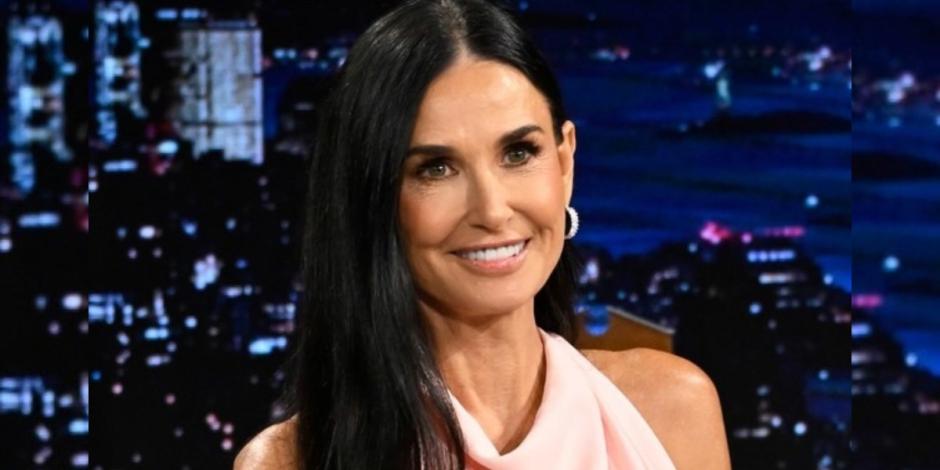 Reviven video de Demi Moore besando a un joven actor