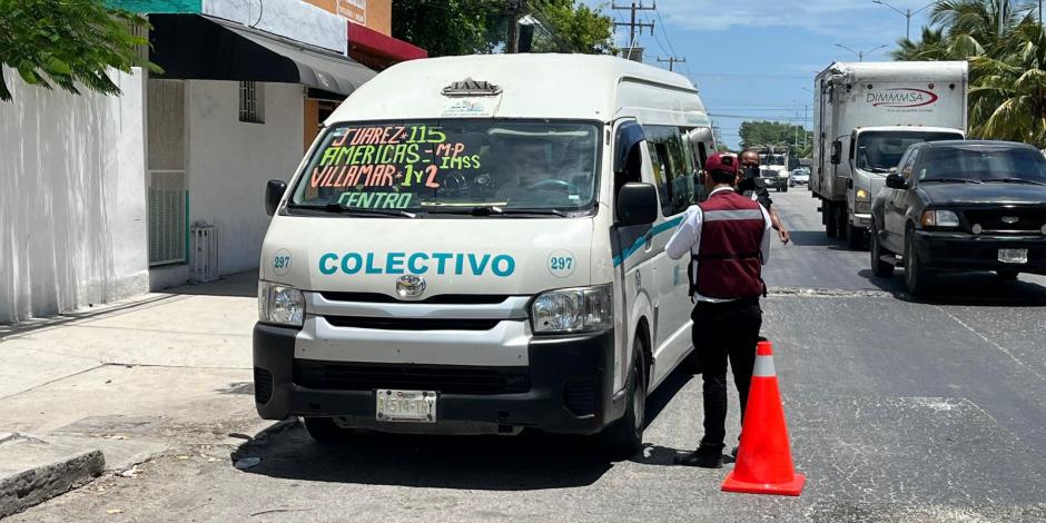 Acción de la autoridad de movilidad en Quintana Roo.