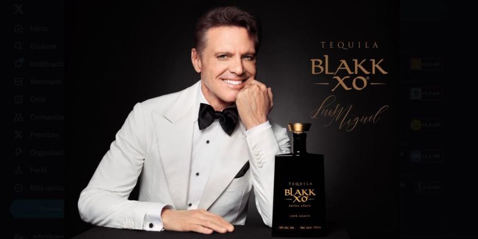 Luis Miguel lanza Blakk XO, primer tequila negro en el mundo.