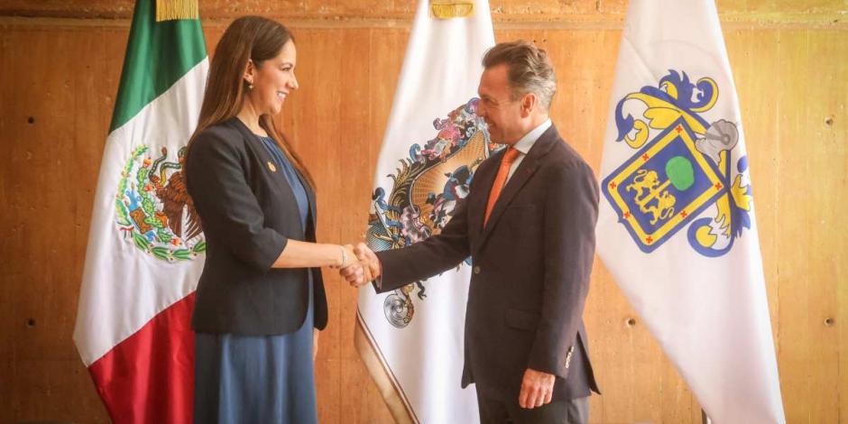 Pablo Lemus y Libia Dennise García acuerdan colaboración regional.