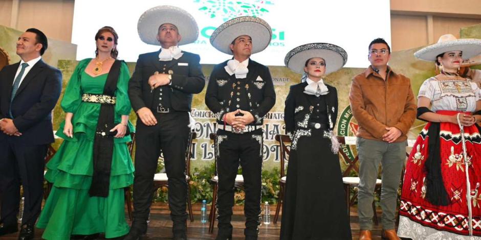 Ricardo Gallardo inaugura Campeonato Nacional Charro en San Luis Potosí.