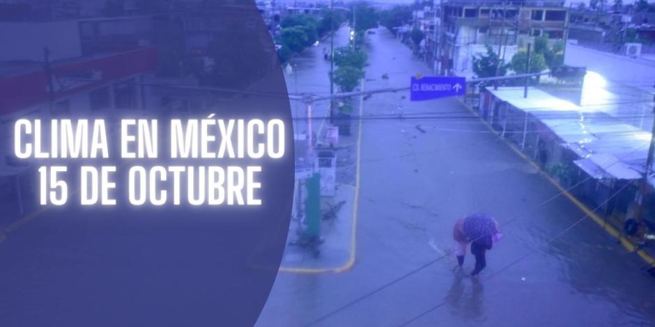 En estos estados va a llover hoy 15 de octubre de 2024.