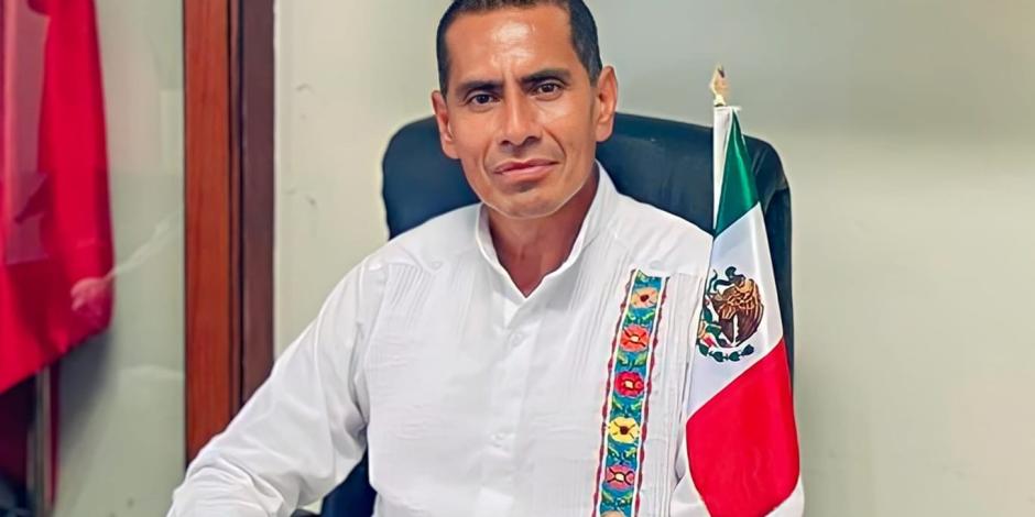 Román Ruiz Bohórquez, presidente municipal de Candelaria Loxicha.