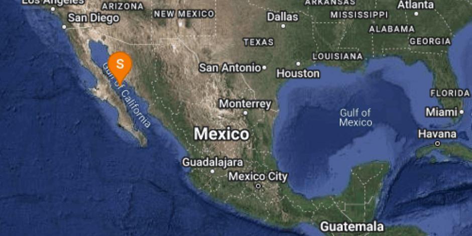 Se registra sismo magnitud 4.3 en Santa Rosalía, Baja California Sur