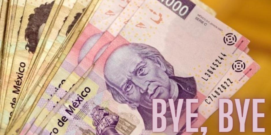 El billete de mil pesos será retirado próximamente.