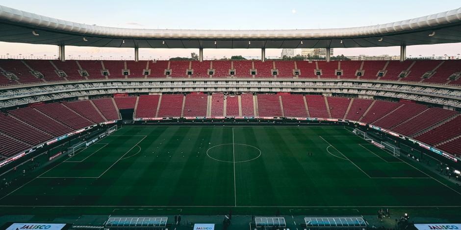 El Estadio AKRON antes del partido amistoso entre México y Estados Unidos