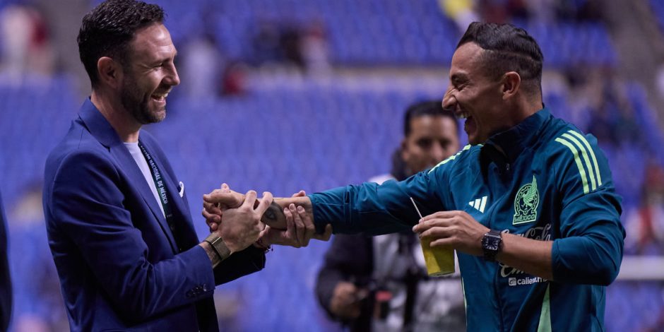 Miguel Layún y Andrés Guardado en el partido amistoso de la Selección Mexicana contra Estados Unidos