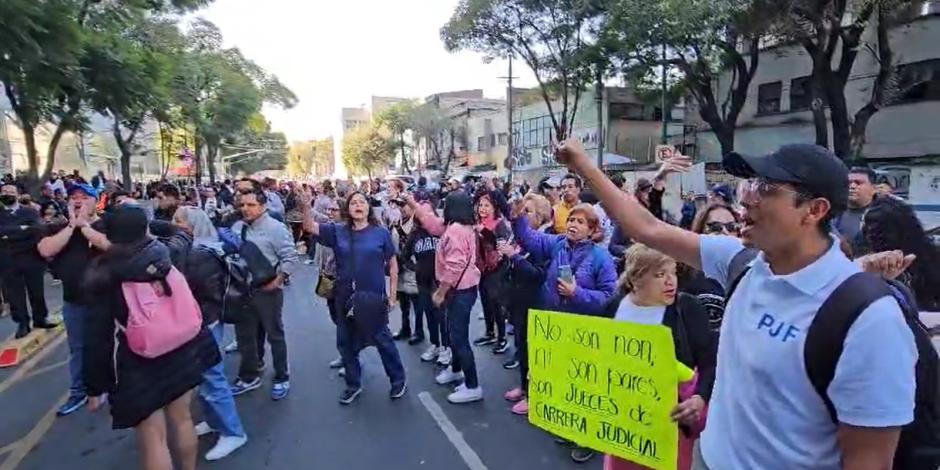 En días pasados trabajadores judiciales realizaron protestas en la CDMX.