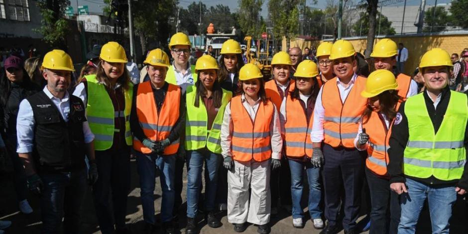 La mañana de este miércoles dio inicio el Programa de Baches en la alcaldía Venustiano Carranza.